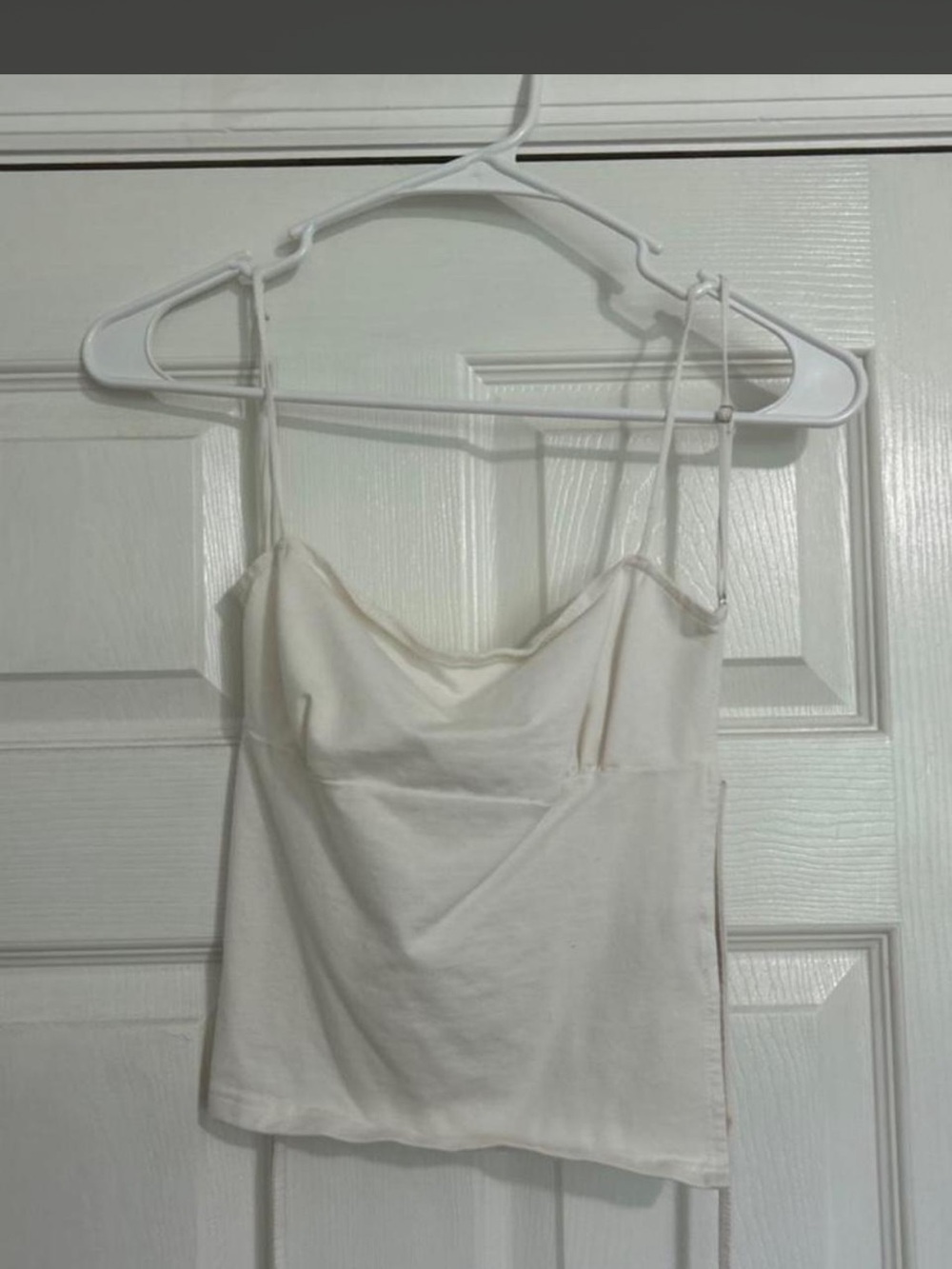 Edikted Cream Cowl Neck Spaghetti Strap Camisole